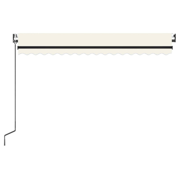 Copertină automată cu senzor vânt & LED, crem, 450x300 cm - WALTI WALTI