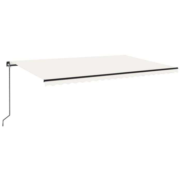 Copertină retractabilă manual, crem, 500x300 cm - WALTI WALTI
