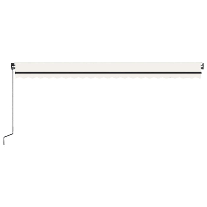 Copertină retractabilă manual, crem, 500x300 cm - WALTI WALTI