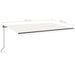 Copertină retractabilă manual, crem, 500x300 cm - WALTI WALTI