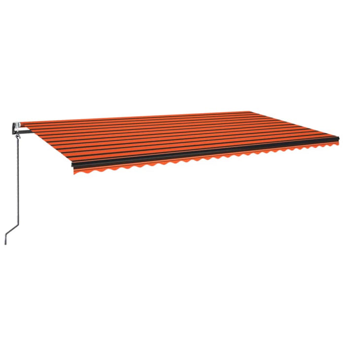 Copertină retractabilă automat, portocaliu și maro, 600x300 cm - WALTI WALTI