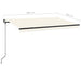 Copertină retractabilă manual, crem, 400x350 cm - WALTI WALTI