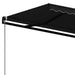 Copertină retractabilă manual, antracit, 400x350 cm - WALTI WALTI