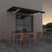 Copertină retractabilă manual LED, antracit, 400x350 cm - WALTI WALTI