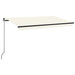 Copertină retractabilă manual, crem, 450x350 cm - WALTI WALTI