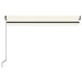 Copertină retractabilă manual, crem, 450x350 cm - WALTI WALTI