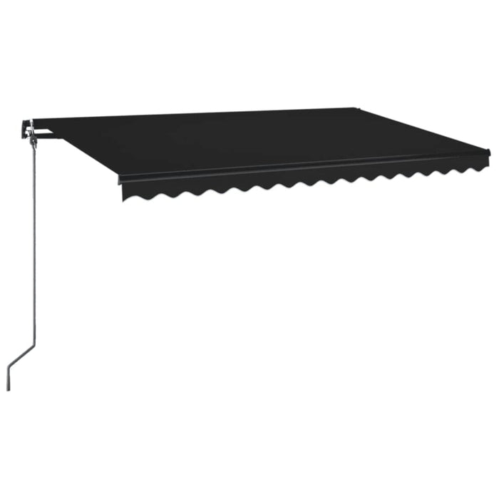 Copertină retractabilă manual, antracit, 450x350 cm - WALTI WALTI