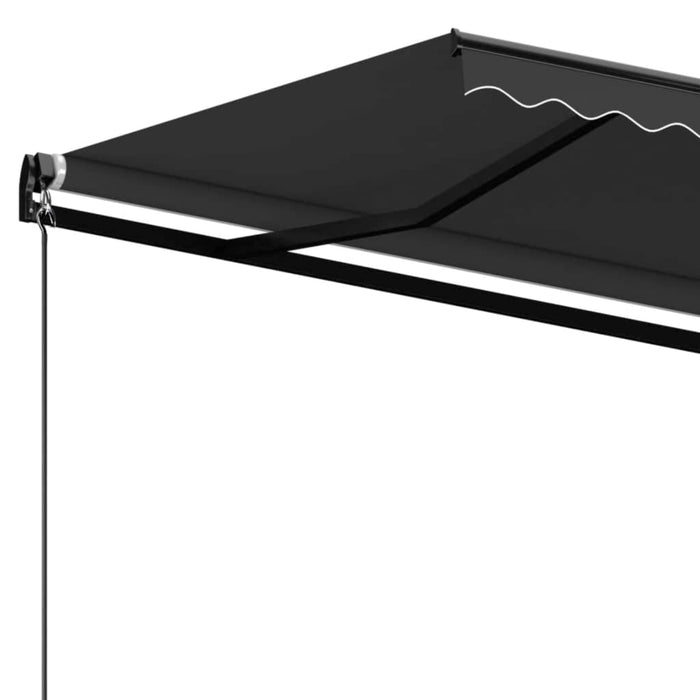 Copertină retractabilă manual, antracit, 450x350 cm - WALTI WALTI