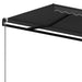 Copertină retractabilă manual, antracit, 450x350 cm - WALTI WALTI