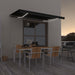 Copertină manuală retractabilă, cu LED, antracit, 450x350 cm - WALTI WALTI