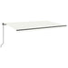 Copertină retractabilă manual, crem, 500x350 cm - WALTI WALTI