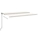 Copertină retractabilă manual, crem, 500x350 cm - WALTI WALTI