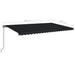 Copertină retractabilă manual, antracit, 500x350 cm - WALTI WALTI