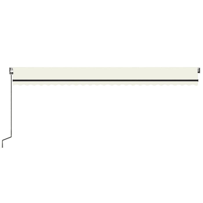 Copertină retractabilă automat, crem, 600x350 cm WALTI