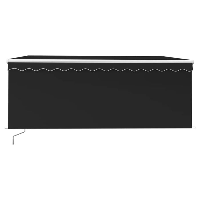 Copertină retractabilă manual cu stor, antracit, 3x2,5 m - WALTI WALTI