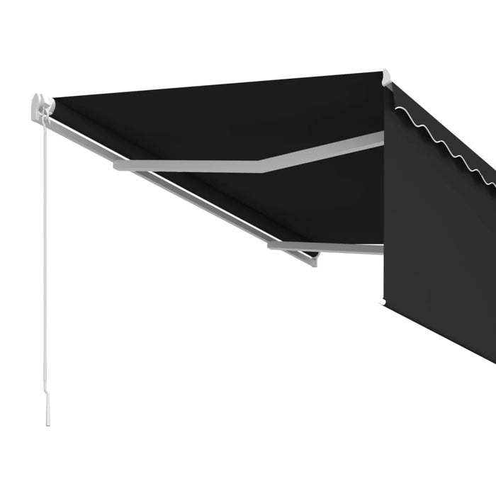 Copertină retractabilă manual cu stor, antracit, 3x2,5 m - WALTI WALTI
