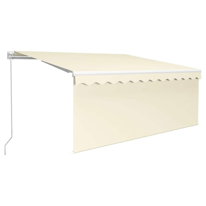 Copertină retractabilă manual cu stor&LED, crem, 3x2,5 m - WALTI WALTI