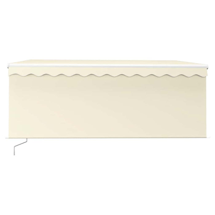 Copertină retractabilă manual cu stor&LED, crem, 3x2,5 m - WALTI WALTI