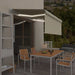 Copertină retractabilă manual cu stor&LED, crem, 3x2,5 m - WALTI WALTI
