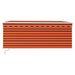 Copertină retractabilă manual stor&LED portocaliu&maro 3x2,5 m - WALTI WALTI