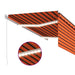 Copertină retractabilă manual stor&LED portocaliu&maro 3x2,5 m - WALTI WALTI