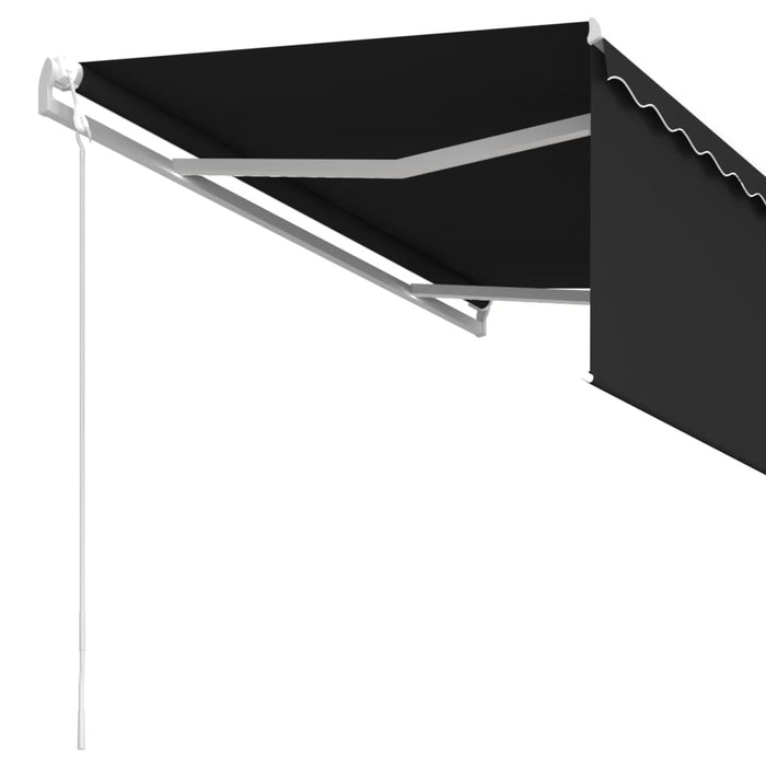 Copertină retractabilă automat cu stor, antracit, 3x2,5 m - WALTI WALTI