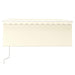 Copertină automată cu stor & senzor vânt & LED, crem, 3x2,5 m - WALTI WALTI