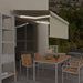 Copertină retractabilă manual cu stor&LED, crem, 3,5x2,5 m - WALTI WALTI