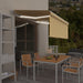 Copertină retractabilă manual cu stor&LED galben&alb 3,5x2,5 m - WALTI WALTI