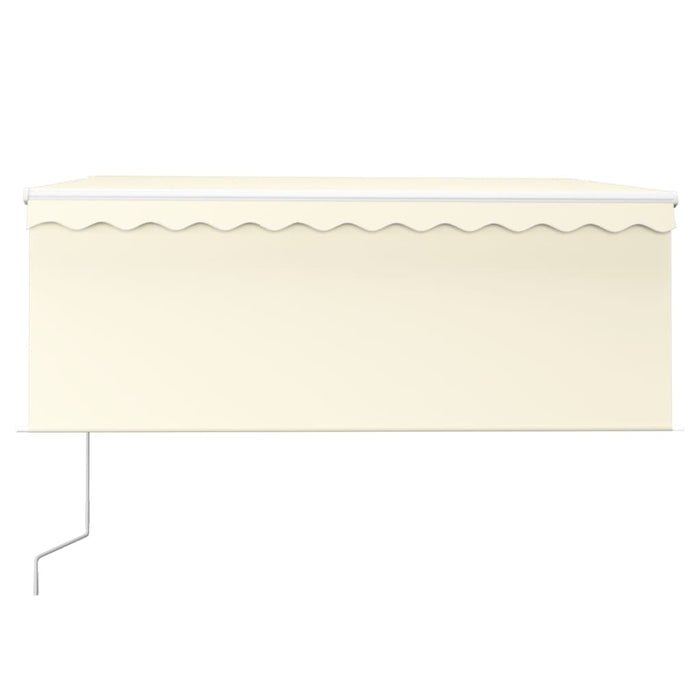 Copertină automată cu stor&LED&senzor vânt crem 3,5x2,5 m - WALTI WALTI