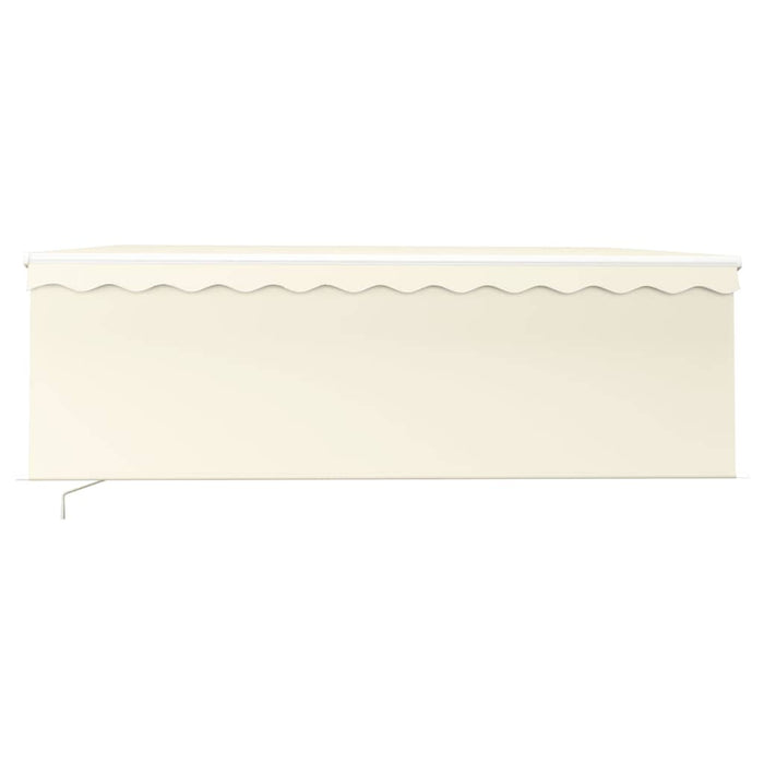 Copertină retractabilă manual cu stor, crem, 4x3 m - WALTI WALTI