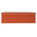Copertină retractabilă manual cu stor, portocaliu&maro, 4x3 m - WALTI WALTI