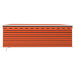 Copertină retractabilă manual cu stor&LED portocaliu&maro 4x3 m - WALTI WALTI