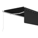 Copertină retractabilă manual cu stor, antracit, 4,5x3 m - WALTI WALTI