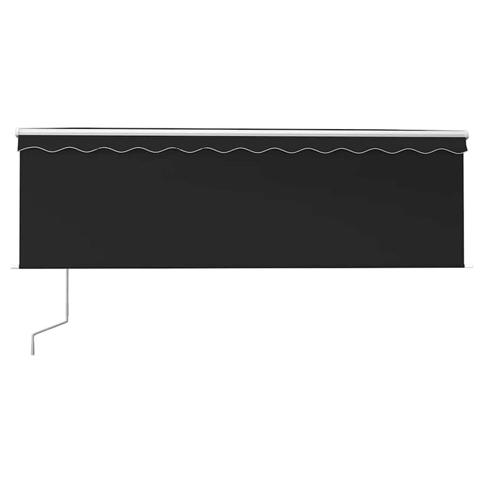 Copertină automată cu stor&senzor vânt&LED, antracit, 4,5x3 m - WALTI WALTI