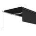 Copertină retractabilă manual cu stor, antracit, 5x3 m - WALTI WALTI