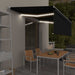 Copertină retractabilă manual cu stor&LED, antracit, 5x3 m - WALTI WALTI
