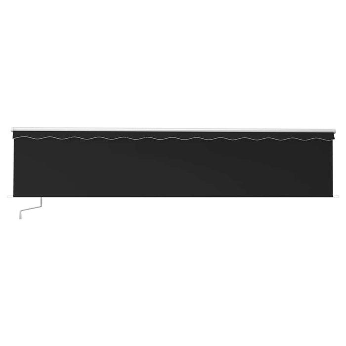Copertină retractabilă manual cu stor, antracit, 6x3 m - WALTI WALTI