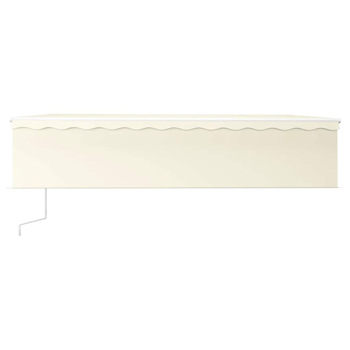 Copertină retractabilă manual cu stor, crem, 6x3 m - WALTI WALTI