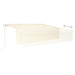 Copertină retractabilă manual cu stor, crem, 6x3 m - WALTI WALTI