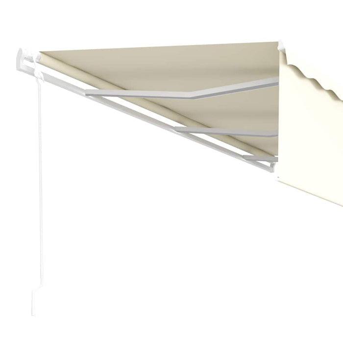 Copertină retractabilă manual cu stor, crem, 6x3 m - WALTI WALTI