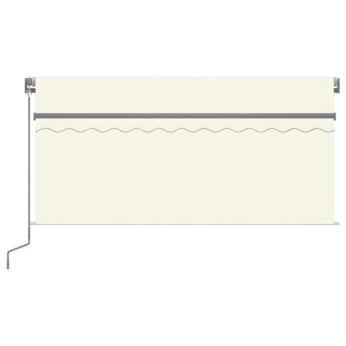 Copertină retractabilă manual cu stor, crem, 3x2,5 m - WALTI WALTI