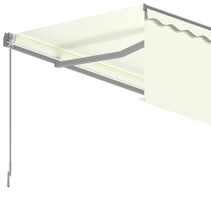 Copertină retractabilă manual cu stor, crem, 3x2,5 m - WALTI WALTI