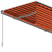 Copertină retractabilă manual cu stor, portocaliu&maro, 3x2,5 m - WALTI WALTI
