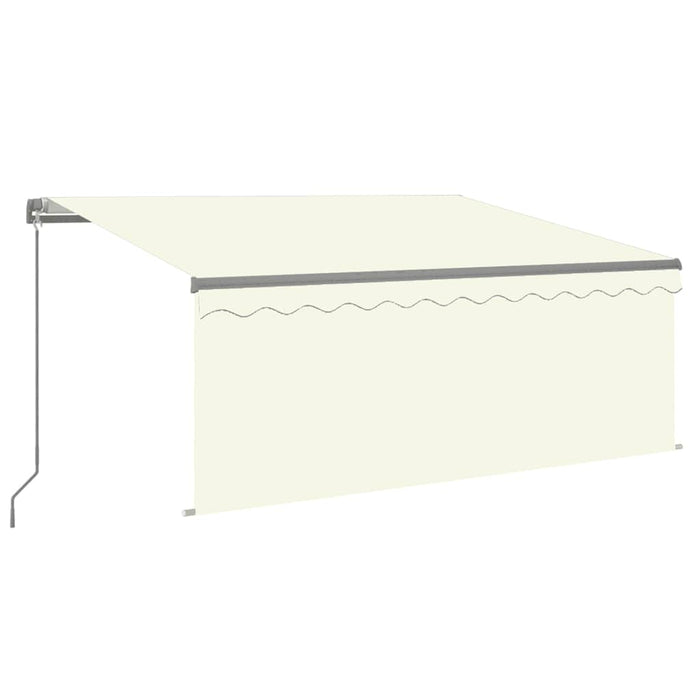 Copertină retractabilă manual cu stor&LED, crem, 3x2,5 m - WALTI WALTI
