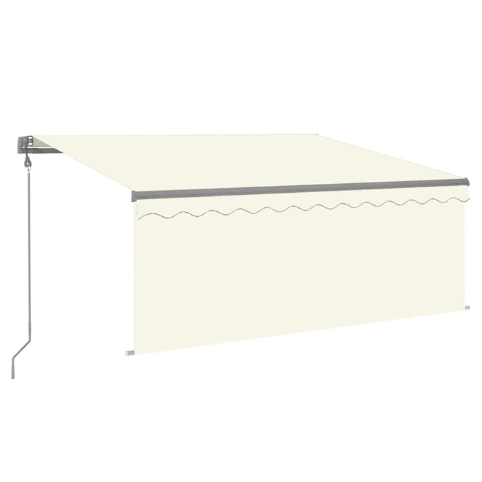 Copertină retractabilă automat cu stor, crem, 3x2,5 m - WALTI WALTI