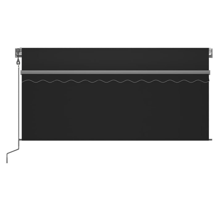 Copertină automată cu stor&LED&senzor vânt, antracit, 3x2,5 m - WALTI WALTI