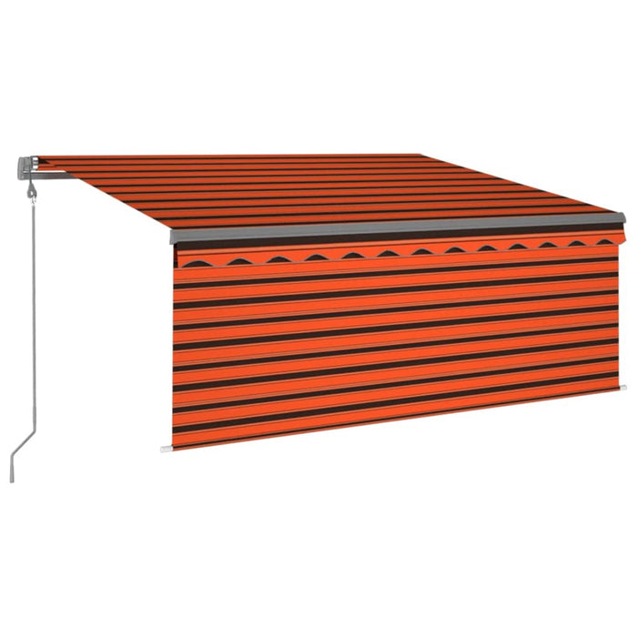 Copertină automată senzor vânt&LED, portocaliu&maro, 3x2,5 cm - WALTI WALTI