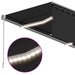 Copertină retractabilă manual cu stor&LED, antracit, 3,5x2,5 m - WALTI WALTI