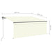 Copertină automată cu stor&LED&senzor vânt crem 3,5x2,5 m - WALTI WALTI